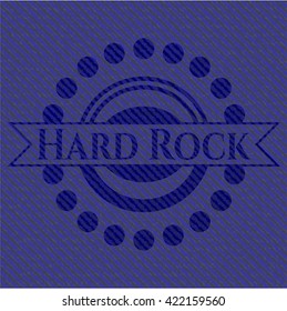 Rock duro con textura de denim