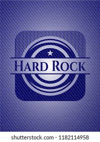 Hard Rock emblem with jean high quality background