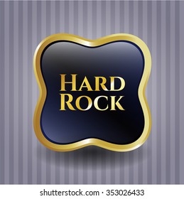Hard Rock gold emblem