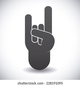 hard rock graphic design , vector illustration