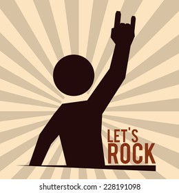 hard rock graphic design , vector illustration