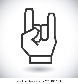 hard rock graphic design , vector illustration