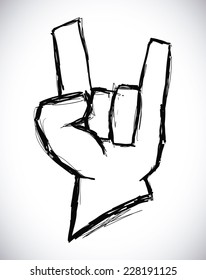 hard rock graphic design , vector illustration