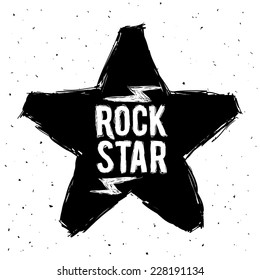 hard rock graphic design , vector illustration