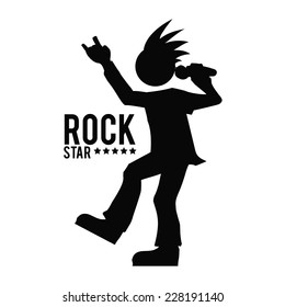 hard rock graphic design , vector illustration