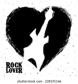 hard rock graphic design , vector illustration