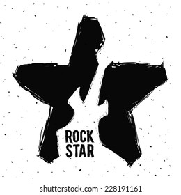 hard rock graphic design , vector illustration
