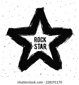 hard rock graphic design , vector illustration