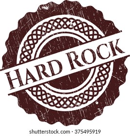 Hard Rock grunge stamp