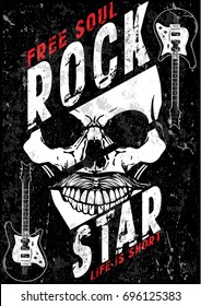 Hard Rock Music Poster