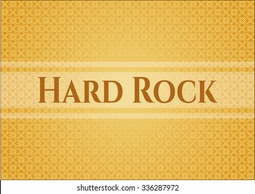 Hard Rock poster or card