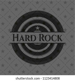 Hard Rock realistic dark emblem