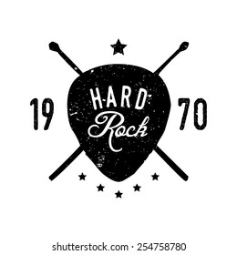 Hard rock retro logo