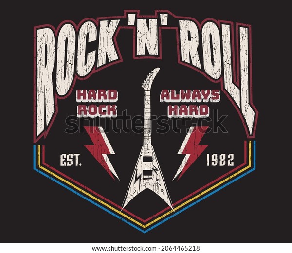 Hard Rock and roll,\
feel freedom vector vintage print design for t-shirt and others\
wing rock vector design 1