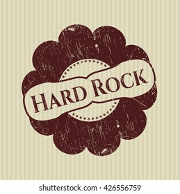 Hard Rock rubber grunge texture seal