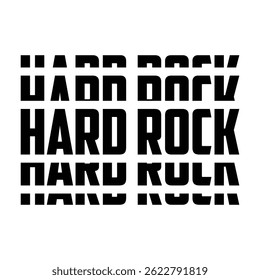 hard rock typography design vector, for t-shirt, poster and other uses