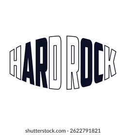 hard rock typography design vector, for t-shirt, poster and other uses
