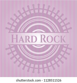 Hard Rock vintage pink emblem