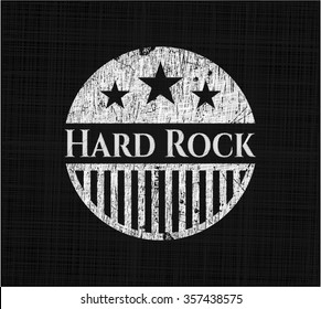 Hard Rock written on a blackboard