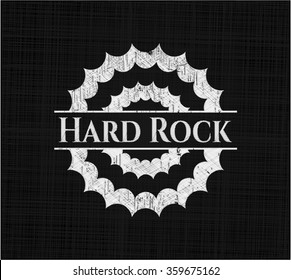Hard Rock written on a chalkboard