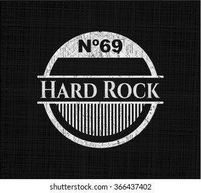 Hard Rock written on a chalkboard