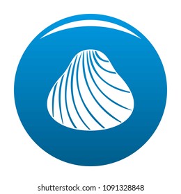 Hard shell icon. Simple illustration of hard shell vector icon for any design blue