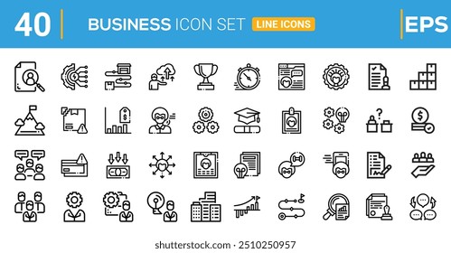 Conjunto de ícones de habilidades físicas. Contendo certificados de graduação, língua estrangeira, software, habilidades de computador e muito mais. Coleção de símbolos de vetor sólido.