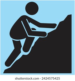 Hard skills man vector illustration eps 