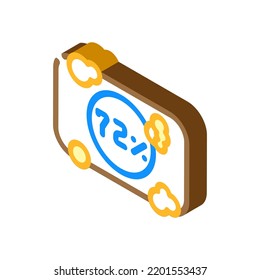hard soap household isometric icon vector. hard soap household sign. isolated symbol illustration