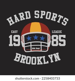 hard sports design typography vector illustration