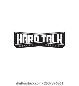 hard talk text effect illustration vector artwork , method text effect typography effect  - Powered by Shutterstock - Get 15% off with code: PIKWIZARD15