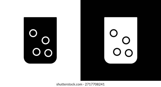 Ícone de água dura pictograma plano preto. Para design gráfico e web.