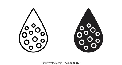 Hard Water icon concept. pixel perfect linear ui icon.