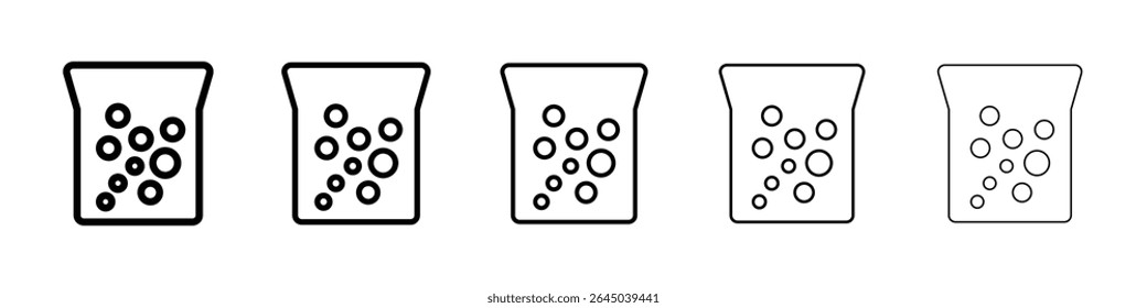 Hard Water icon filled flat sign concept for web design.