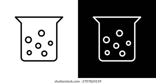 Hard Water icon symbol in thin line, outline and stroke style for apps
