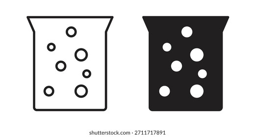 Hard Water icon in Thin linear and flat style. sign and symbol set
