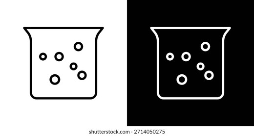 Hard Water icon in thin stroke and flat style.