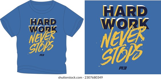 hard work  graphic design vector illustration \