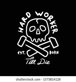 Hard Work Graphic Illustration Vector Art T-shirt Design
