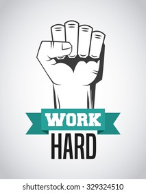 hard work in the gym design, vector illustration eps10 graphic 