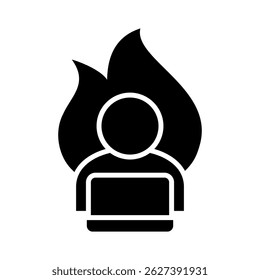 Hard Work Icon Element For Design