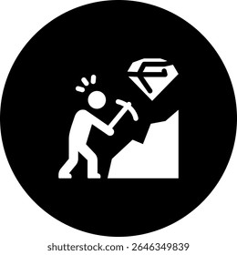 Hard work Icon Element For Design