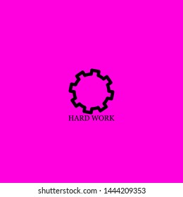 Hard Work Icon Sign Signifier Vector