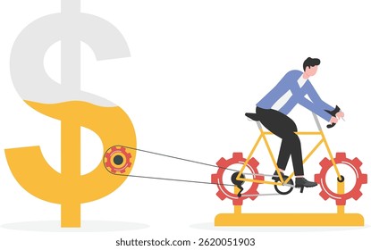 Hard work for income and salary growth, increase in investment portfolio and savings,


