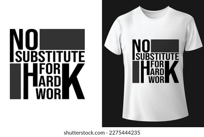 Hard work simple best custom typography t shirt design 