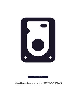 das Symbol hard_disk. Geräte und Elektroniksymbole. Computer und Mobiltelefone, Vektorsymbole. 