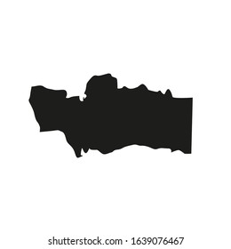 hardap region map in country of namibia