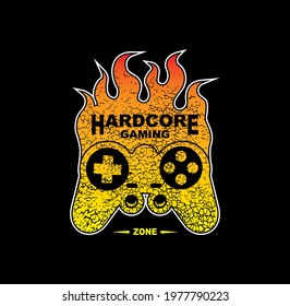 Hardcore Gaming Zone Tee Graphic