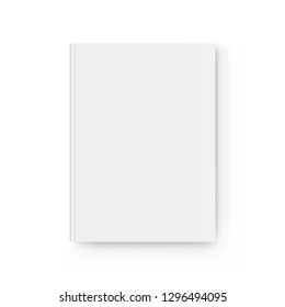 Hardcover Book Mockup Isolated On White Stock Vector (Royalty Free ...