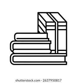Hardcover Book Stack on Wooden Table